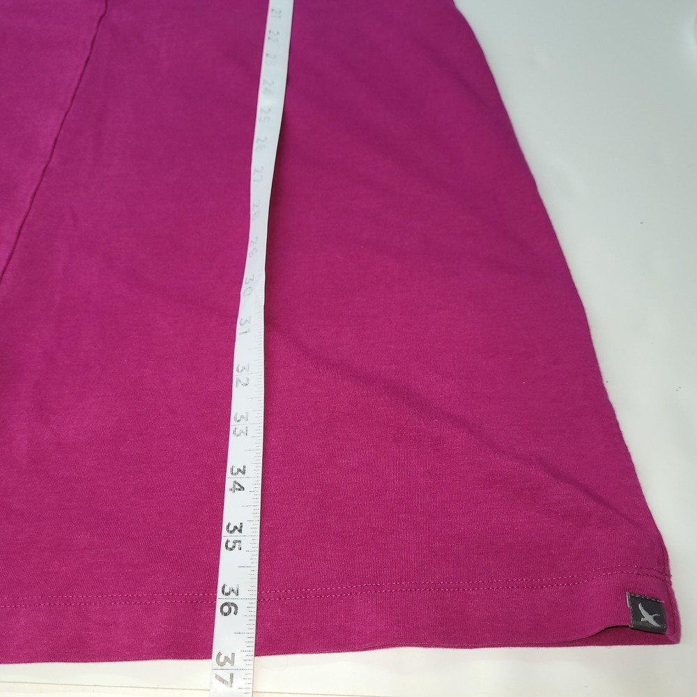 Eddie Bauer Dress Womens M Purple V Neck Twist Front Sleeveless Midi‎ Active - Picture 7 of 8